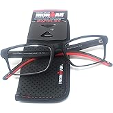 Foster Grant Ironman Reading Glasses, Black/Red (+2.50)