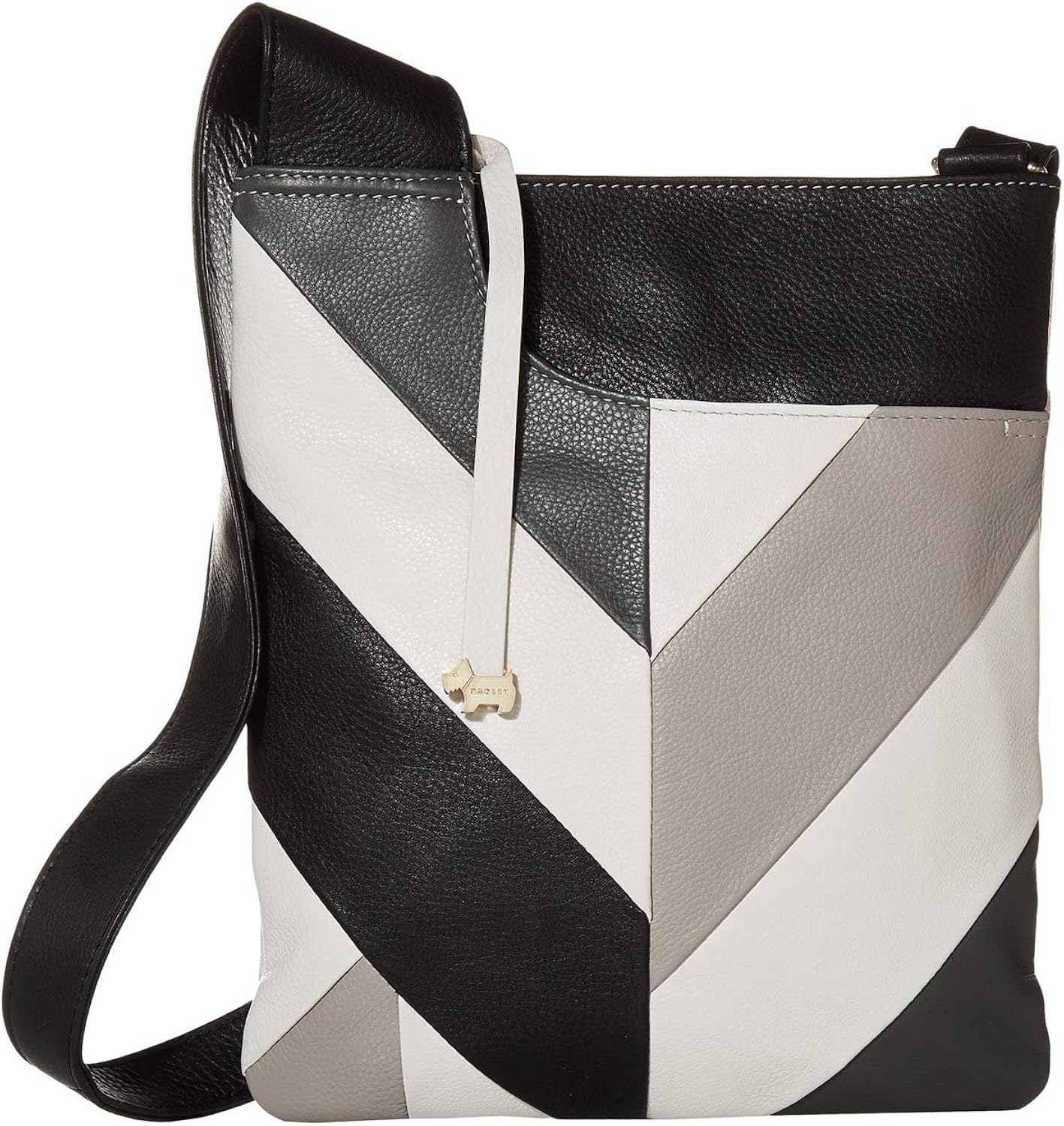 Radley London Pockets Patchwork Medium Zip Top Crossbody Chalk One