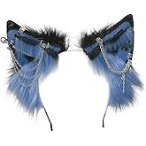 Ekwikzz Cat Cosplay Ears Cat Ears Headbands Clips Accessories Punk Gothic Cross NEW01-ALL