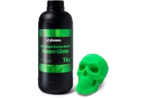 phrozen Standard Series 3D Printer Resin, 405nm DLP LCD UV-Curing Photopolymer Resin for Plastic Models, Action Figures, Jewelry, Prototyping, Bright Color (Neon-Lime, 1KG)