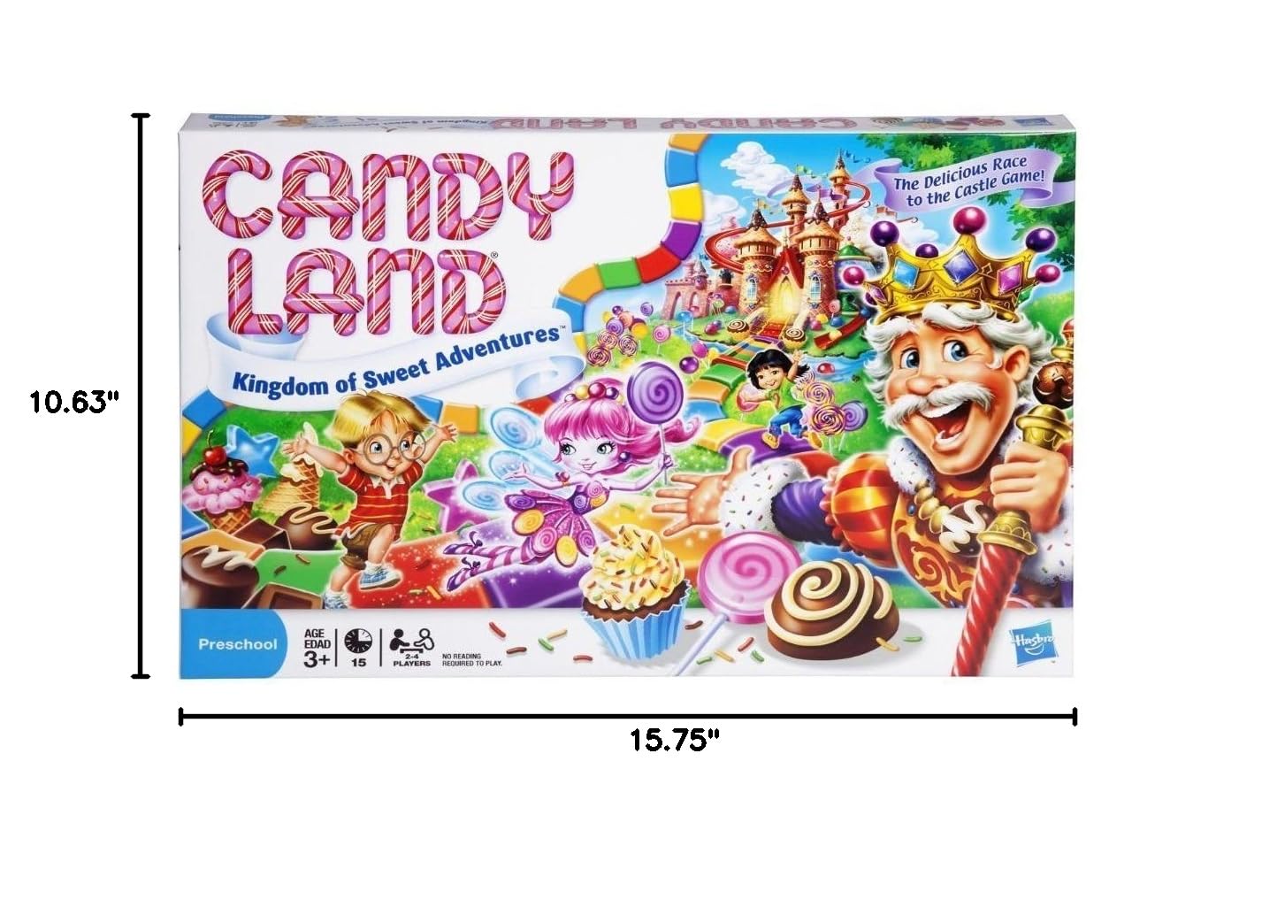 Hasbro Gaming Candy Land Kingdom of Sweet Adventures Board Game for Kids, Ages 3 & Up (Amazon Exclusive)