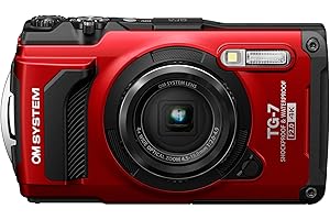 OM System OLYMPUS Tough TG-7 Red Underwater Camera, Waterproof, Freeze Proof, High Resolution Bright, 4K Video 44x Macro Shooting (Successor Olympus TG-6)