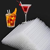 [500 Pcs] 5 Inch Clear Cocktail Straws - 0.24'' Diameter Short Bar Straws | Disposable Drinking Straws for Coffee, Sturdy Plastic Straws for Cocktail Party, Margaret, Martini, Whiskey