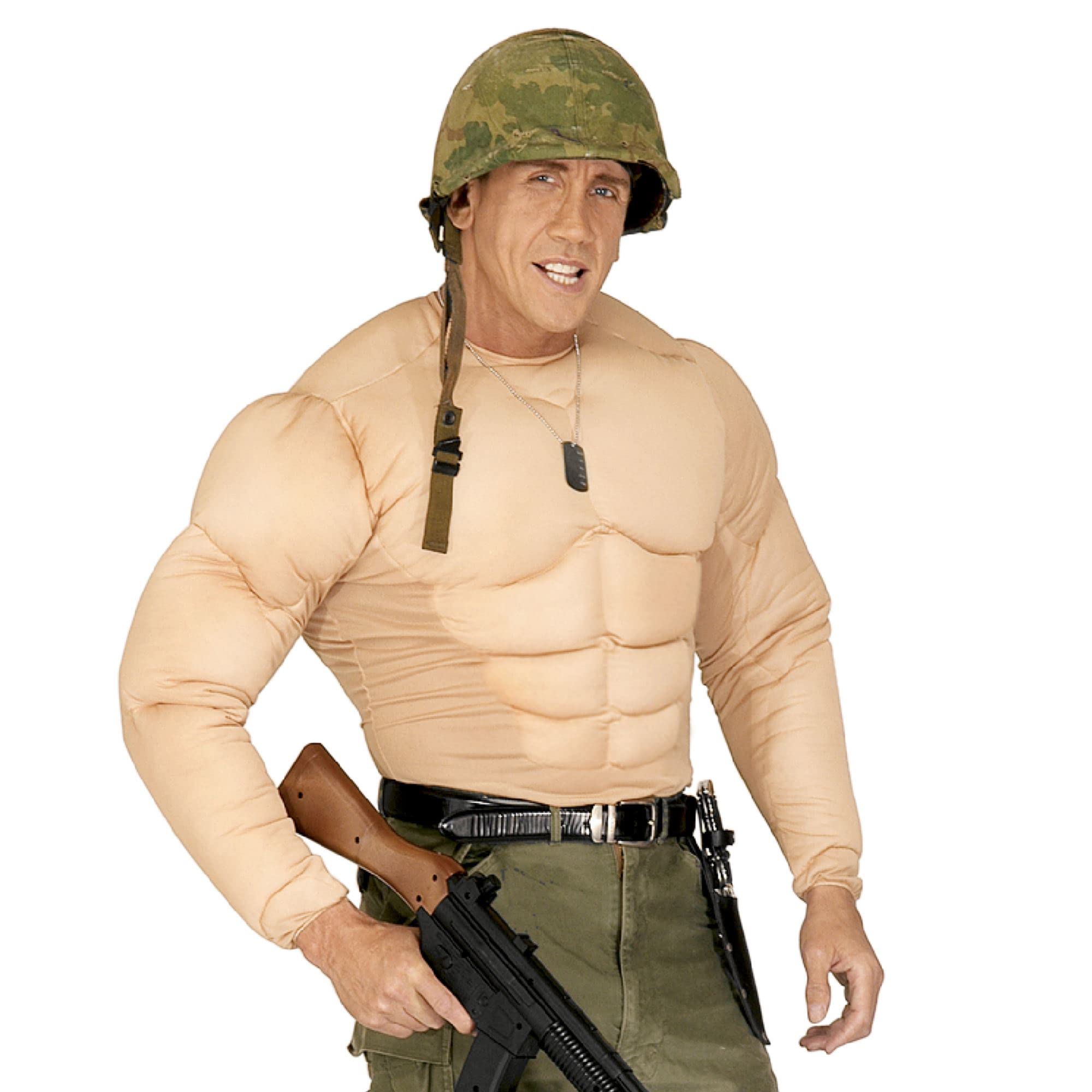Super Muscle Shirt Costume Medium for Super Hero Fancy Dress
