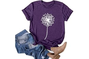 YOUYING Women's Summer T-Shirts Short Sleeve Crewneck Cute Graphic Tees Casual Loose Fit Vintage American Flag Patriotic Tops