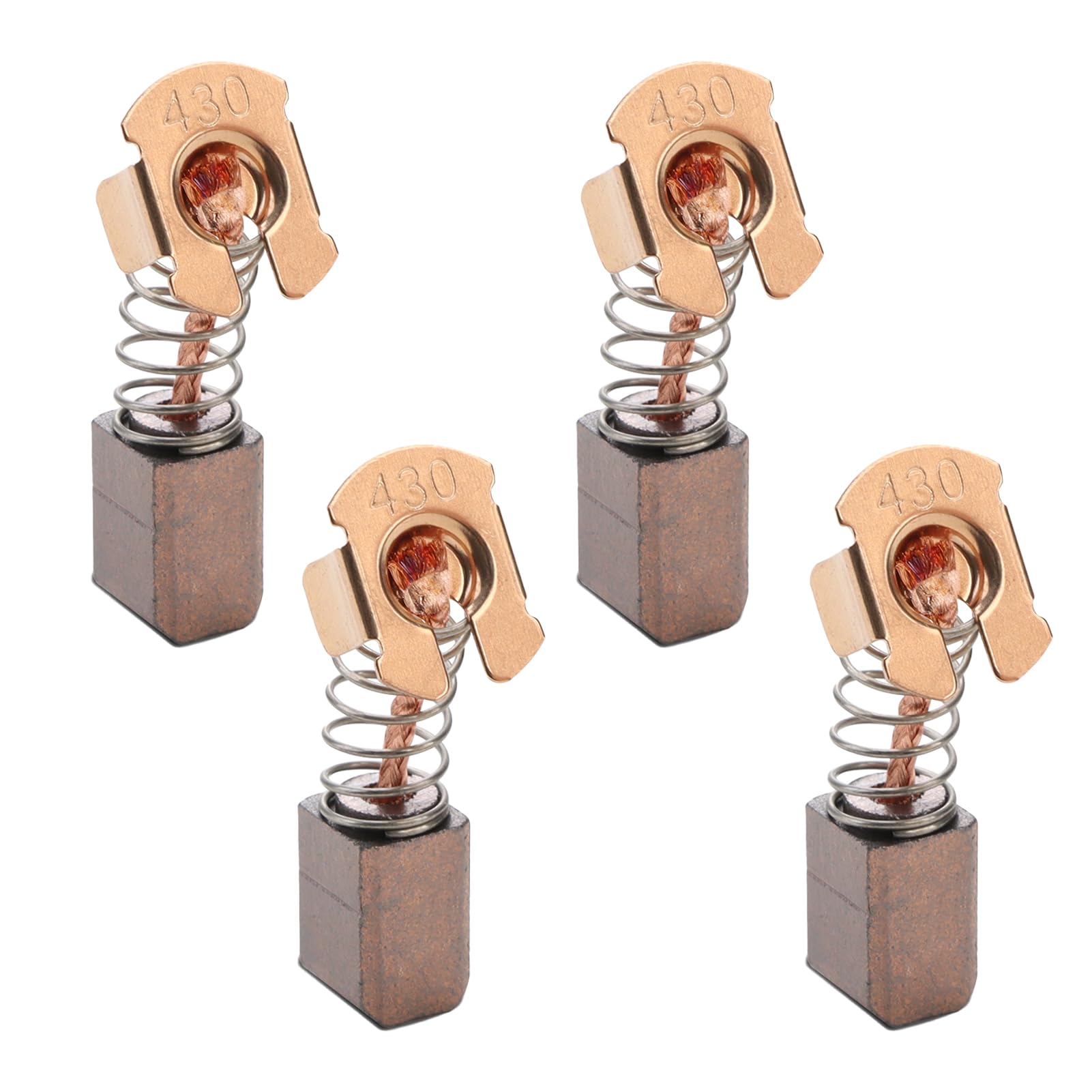 4 PCS CB430 Carbon Brushes Compatible with Makita Angle Grinder 18V LXT BHR200 BGA450 BGA452 DGA452, Metal Motor Carbon Brush Replacement, High-Density 191971-3 Part for Electric Tools