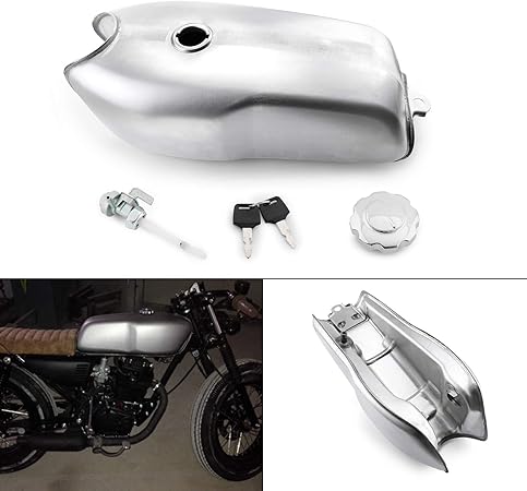 Amazon Bruce Shark ブルース サメ Cafe カフェレーサー タンク 9l 2 4ガロン ガス燃料タンク バイク燃料タンク Bmw ホンダ ヤマハなど カフェレーサーカスタムに汎用 タンク本体 車 バイク