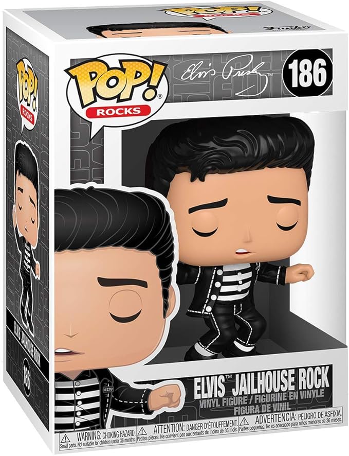 Amazon Com Funko Pop Rocks Elvis Jailhouse Rock Funko Toys Games