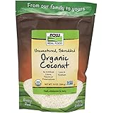 NOW Foods, Organic Coconut, Unsweetened and Shredded, No Added Colors, Flavors or Preservatives, 10-Ounce