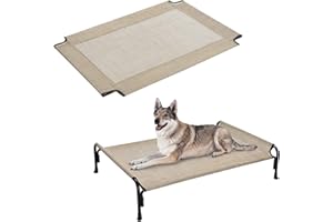 Veehoo Dog Bed Replacement Cover for CWC2204, Size L, Beige Coffee