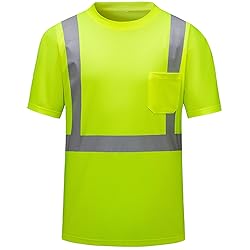 DPSAFETY High Visibility Shirts Quick Dry Safety T