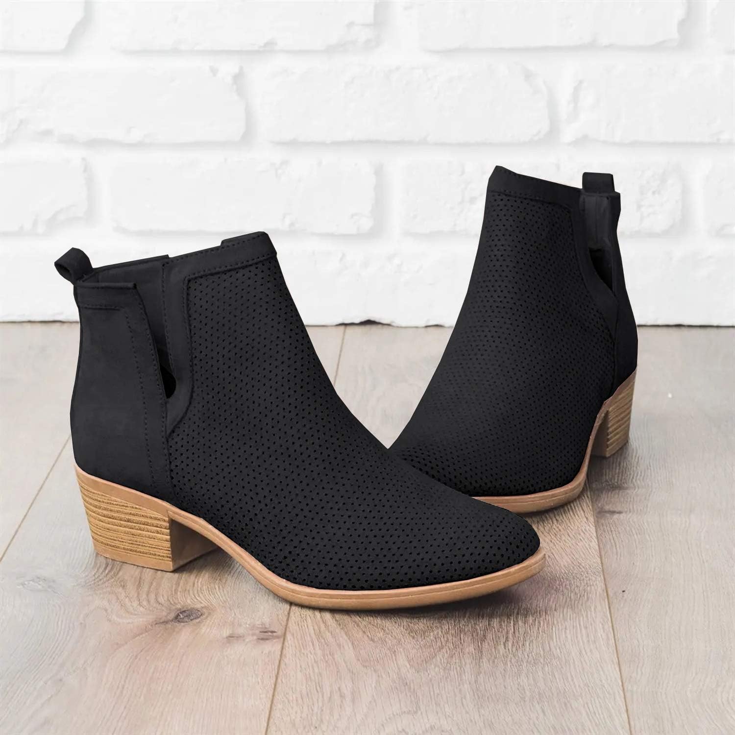 womens dress booties low heel