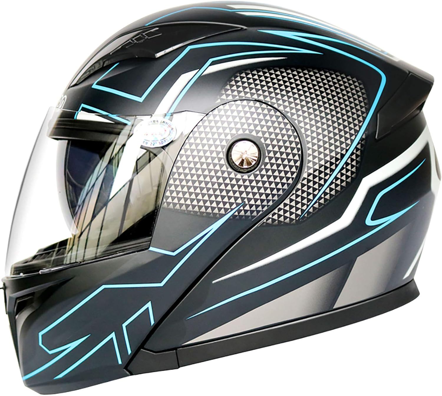 Full Face Helmet with Goggles DOT Approved Crash Helmet Protective Gear