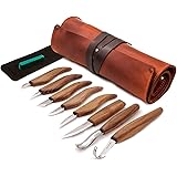 BeaverCraft Deluxe Wood Carving Kit S18X - Wood Carving Knife Set - Spoon Carving Tools Set - Whittling Knives Kit - Woodwork
