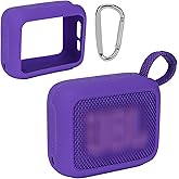 Lebakort Silicone Cover Compatible with JBL GO 4 Portable Speaker (Purple Cover)