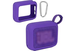 Lebakort Silicone Cover Compatible with JBL GO 4 Portable Speaker (Purple Cover)