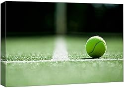wall26 Canvas Print Wall Art Tennis Ball on Grass