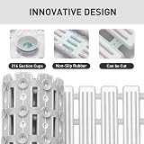 XIYUNTE Large Shower Mat 90x40cm Non Slip Anti Mould Eco Rubber Grey view 3
