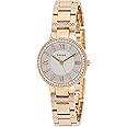 Fossil Women's Virginia Stainless Steel Crystal-Accented Dress Quartz Watch