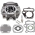 GOOFIT 52.4mm Complete Cylinder Head Valves Assembly Replacement for Apollo CRF Lifan 125cc Horizontal Engine Chinese Motorcycle ATV Go Kart Dirt Bike