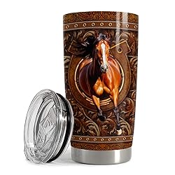 SANDJEST Horse Tumbler 20oz Stainless Steel