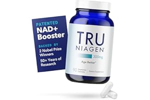 TRU NIAGEN Patented NAD Supplement for Anti Aging and Cell Regeneration, 300 mg Niagen, 90 Servings | Supports Cellular Energy, Brain, Muscle | Nicotinamide Riboside (NR) Take 1 Daily | 1 Bottle