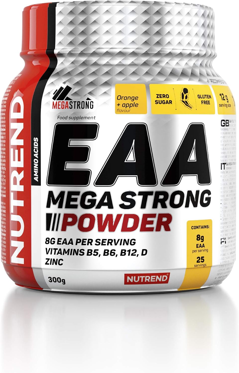 Nutrend EAA Mega Strong Powder, Orange + Apple, 300g