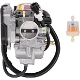 thumbnail interactive-video image 1 of Carburetor For Suzuki Eiger 400 LTA400 / LTF400 – Fits 2x4 & 4x4, New 1 of 3
