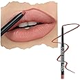 Runway Rogue Designer Liner Lip Pencil, Matte Spiced-Nude Lip Liner Pencil and Lip Liner Sharpener, ‘Nude Awakening'