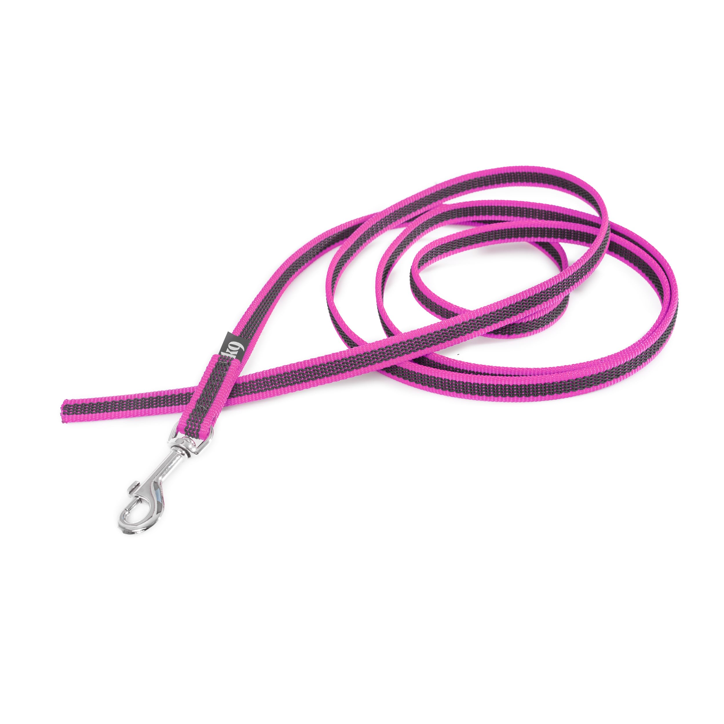 Color & Gray Super-Grip Leash without Handle, 14 mm x 2 m, Pink-Gray