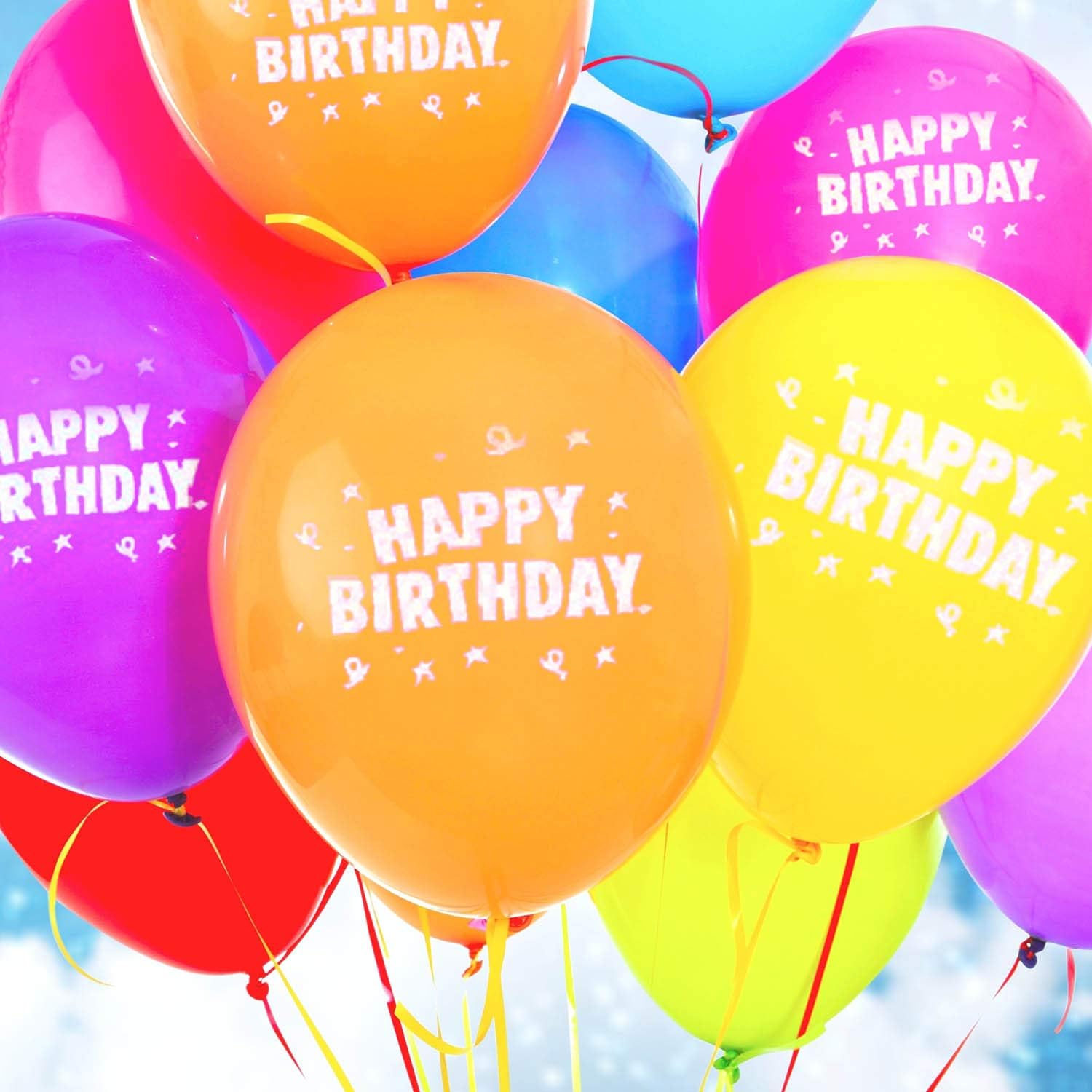 jaunty partyware 50pk Happy Birthday Balloons | Must Have Birthday Decorations For Boys Or Girls - Image 5