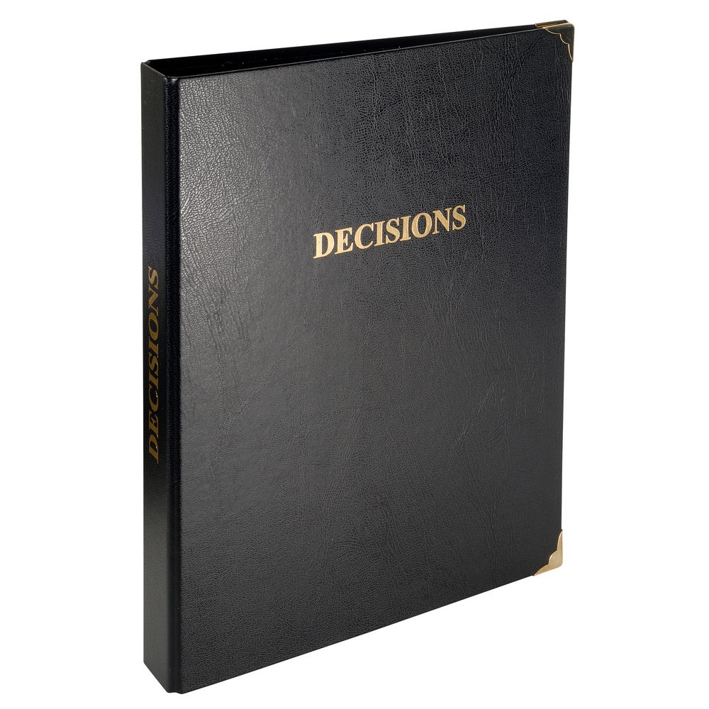 Exacompta - Ref 4615E - Decision Record Ring Binder - 320 x 260mm in Size, Suitable for A4 Documents, Includes 100 Sheet 80gsm Refill Pad - French Text