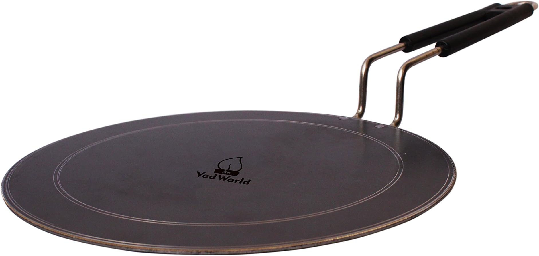 Vedworld™ Iron New DosaTawa | Fry PAN Original Loha | Iron | Lokhand with Steel Handle | Roti Tawa, Chapati Tawa, Dosa Pan (12 INCHES)