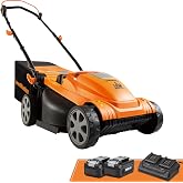 LawnMaster 48V MAX 15-inch Brushless Cordless Lawn Mower for Small Yards | 2X24V MAX 4.0Ah Battery, Dual Charger