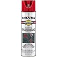 Rust-Oleum 2564838 Professional Inverted Marking Spray Paint, 15 oz, Safety Red