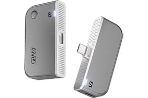 2026 Upgraded Type-C Wireless HDMI Transmitter & Receiver 4K, 5G+2.4G HDMI Wireless Extender 165FT/50M, Plug & Play Video Aud