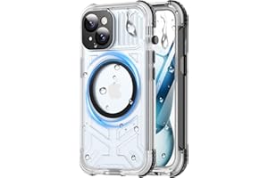 Haireca for iPhone 15 Waterproof Case, [Built-in Lens & Screen Protector] [IP68 Underwater] [15FT Military Shockproof], Frost