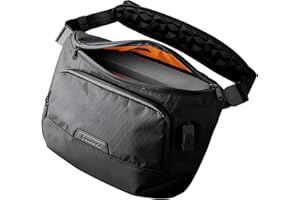 ALPAKA Bravo Sling Max, 8L RFID-Blocking Sling Laptop Bag for Men with Maglockz Buckle, Lockable Zips & External USB Port