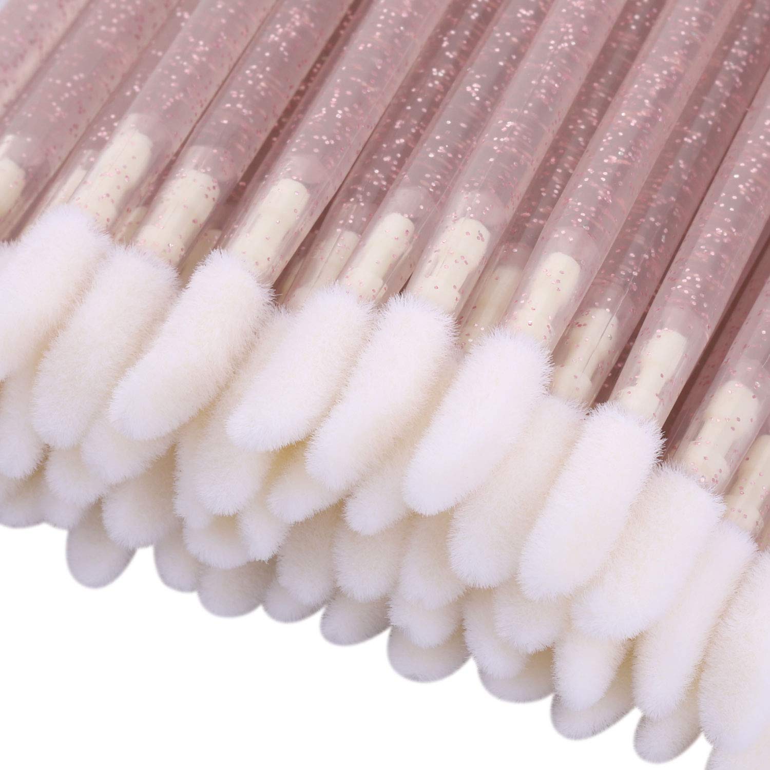 100 Disposable Lip Brushes, Lipstick Applicator, Lip Gloss Wands Pink Tbestmax: Beauty