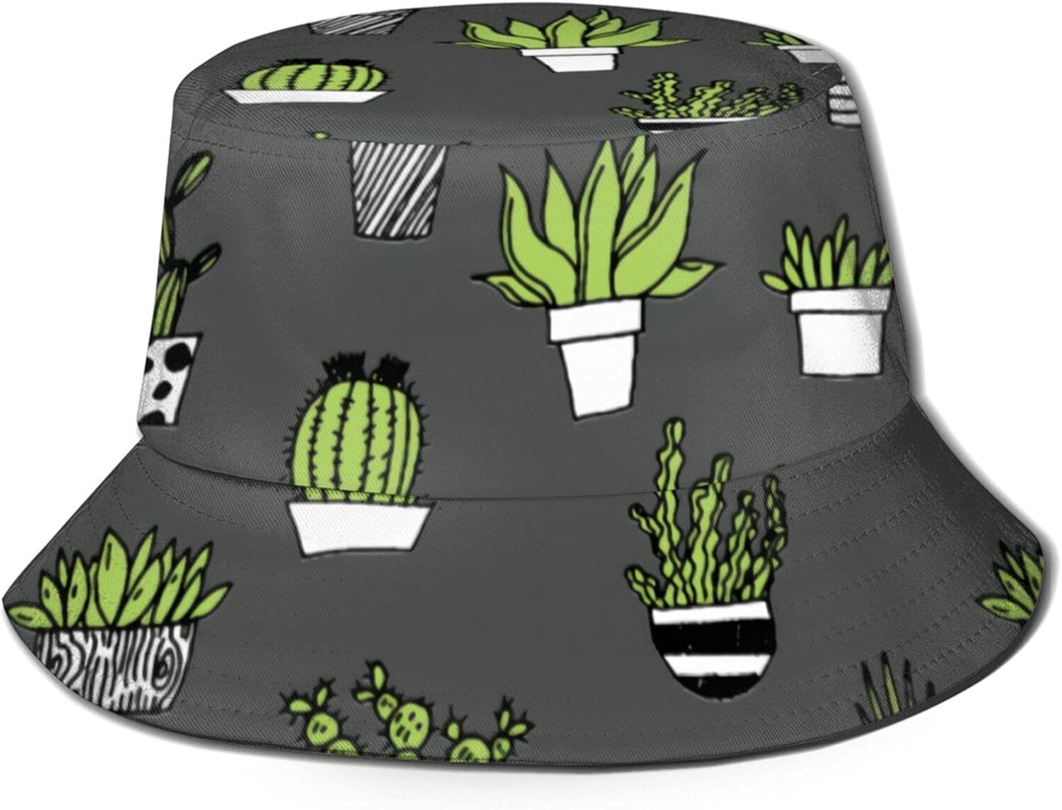 Cute Cactus Plant Bucket Hat UV Protection Summer Beach Sun Hats