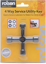 Rolson 22460 Four Way Service Utility Key Hardened Steel Water Gas Electric view 2