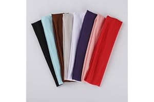 FRESHERACC 8 Pack Sports Headbands for Girls Boys, No Slip Elastic Hair Bands for Children, Kids Hair Accessories for Sports and Daily, Breathable Sweat Football Baseball Soccer Head Bands