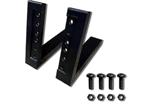 GENERIC Compact 2U Studio Equipment Rack Pair – 3D‑Printed PETG, 4″ Depth, 20° Sloped Desktop Stand for Audio Interfaces, DJ, IT & Pro Audio – Includes Hardware – Made in USA – Black