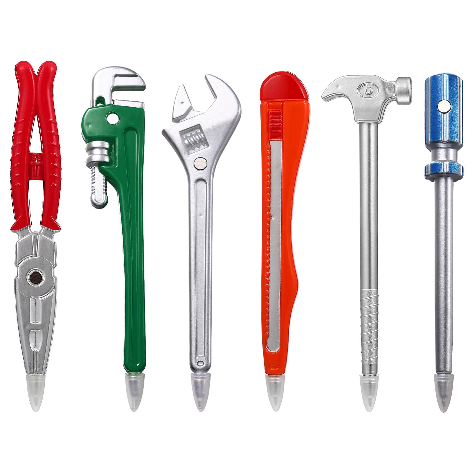 NUOBESTY Hardware Hand Tool Pens, Novelty Tool Ballpoint Pens Hardwares Tool Shape Pens for School Office Gift Stationary Supplies 6PCS (Color)