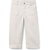 Janie and Jack Girls The Wide Leg Twill Pant