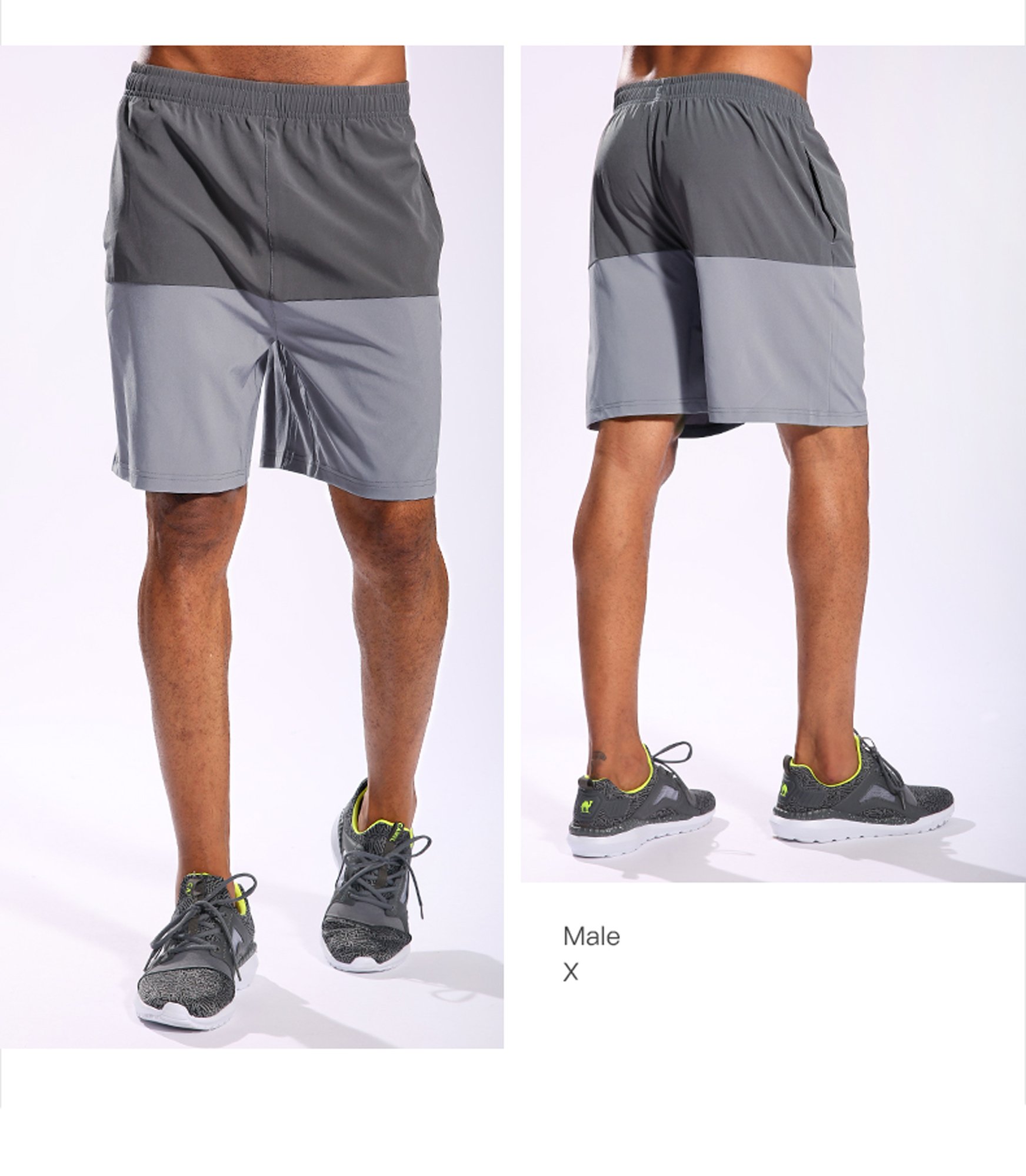 CAMEL Training Shorts für Herren & Damen Leichte Shorts Sport Running Taschen für Fußball Basketball Active Übung