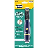 Dr. Scholl's Callus Remover Electronic Foot File, Electric Hard Skin Removal for Feet, Effortless Soft Smooth Skin in Minutes, Perfect for Travel, for Women & Men, AAA Batteries Included