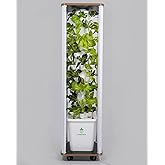 DPROOTS 45 Pods Hydroponics Tower Growing System，360&deg; Full-Spectrum Lights | Vertical Indoor Garden, Automatic Water Circulation System，Suitable for Leafy Greens and Herbs，Include Seed Starter Tray