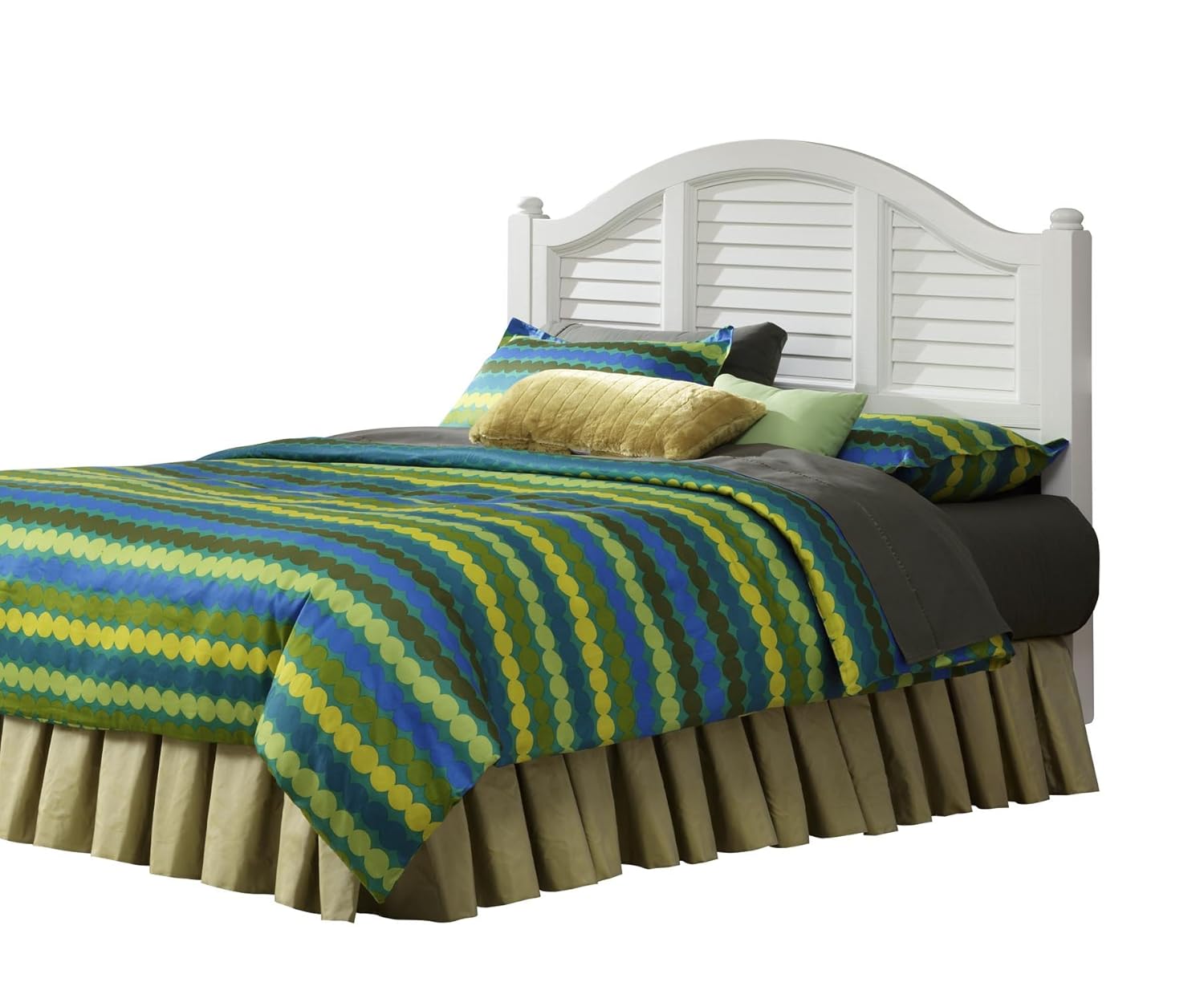 Amazon.  Home Styles Bermuda Queen Headboard, White Finish 