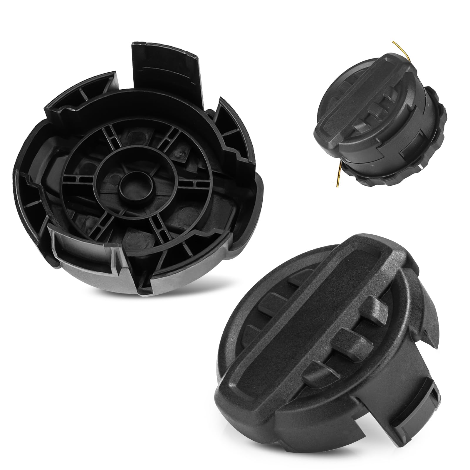 Photo 1 of Alocs String Trimmer Head Cap Replacement for DWO1DT995 Dewalt Weed Trimmer Head Parts DCST922P1 DCST922B DCST972X1-2 Pack